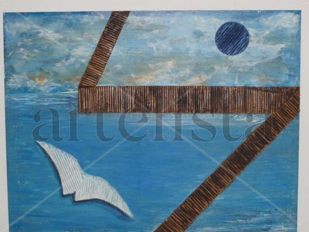 a ojo de pajaro Oil Canvas Marine Painting