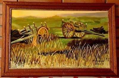 Los carros Oil Canvas Landscaping