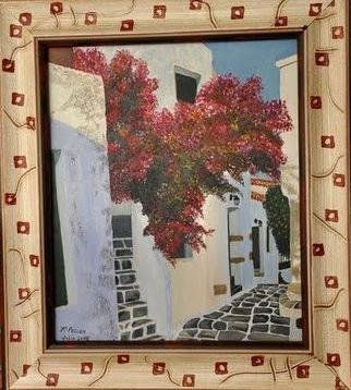 Bouganvillas Oil Canvas Floral Painting