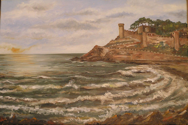 Tossa de Mar Óleo Lienzo Paisaje