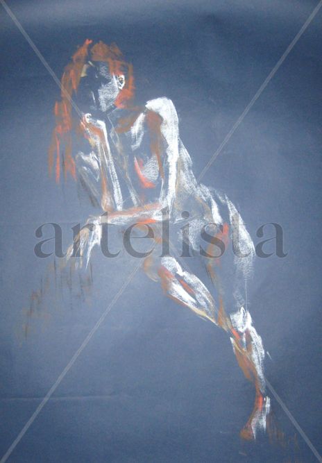 Mujer en azul