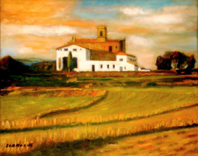 paisaje del bages Oil Canvas Landscaping