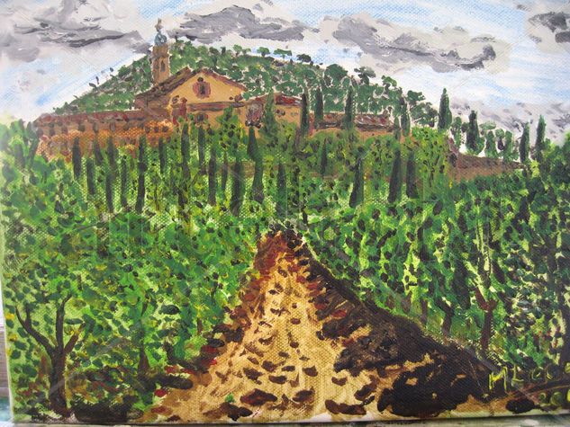 La Cartuja de Portacoeli Oil Canvas Landscaping