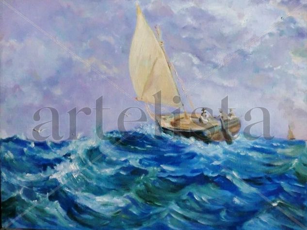 a la deriva Oil Canvas Marine Painting