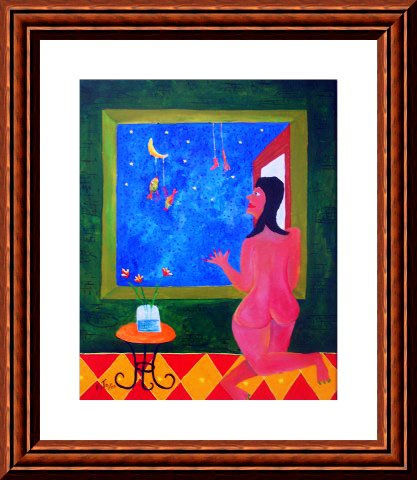 la espera desespera Acrylic Canvas Figure Painting