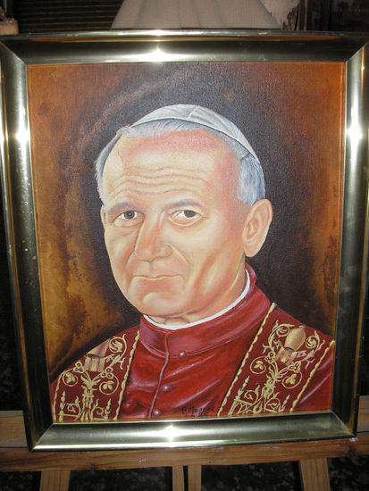 PAPA Óleo Lienzo Retrato