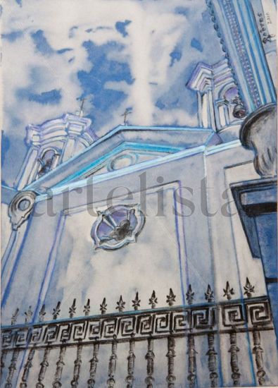 IGLESIA DE SAN FRANCISCO Mixed media Card Landscaping