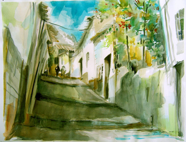 Calle del Portillo, Martos Watercolour Paper Landscaping