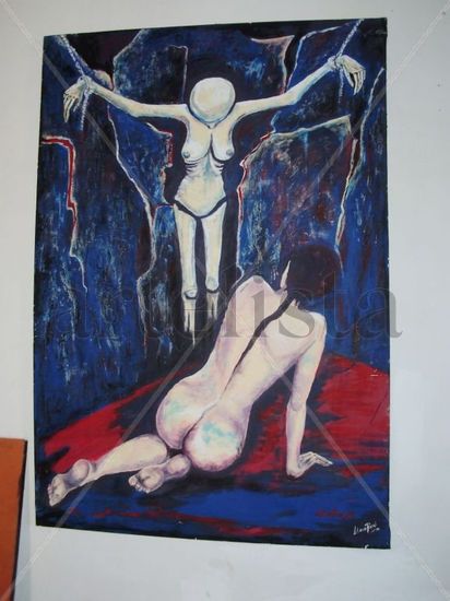 el otro yo Acrylic Canvas Figure Painting