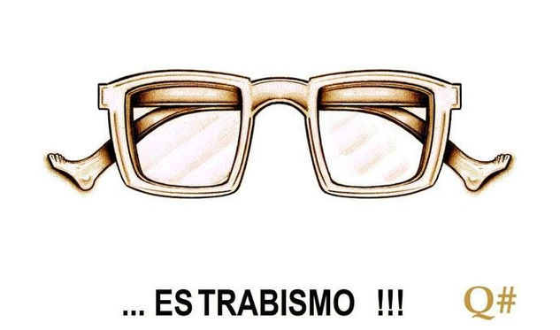 "...CON LAS GAFAS DE EMPRENDEDOR SE VEN LAS TRABAS DESDE LA BARRERA...(...ni burocra Charcoal