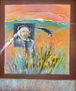 Homenaje al pintor de un paisaje amarillo