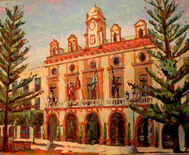 Plaza Vieja Oil Panel Landscaping