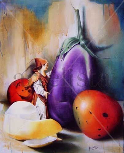 Romance Mixed media Canvas Still Life Paintings