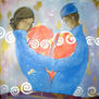 "Heart"  100x100 oil canvas 2006 (yuri kutyur)