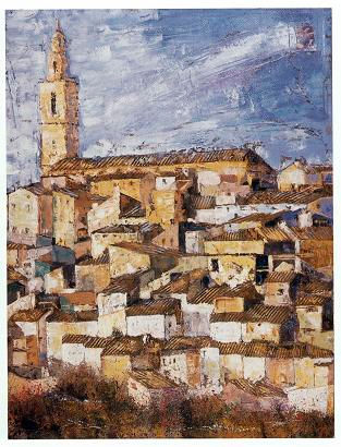 bocairent Óleo Lienzo Paisaje