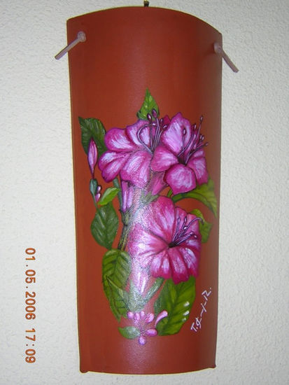 Teja con Flores Oil Others Floral Painting