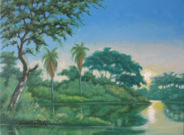 RIO MAGDALENA EN CANTAGALLO Oil Canvas Landscaping