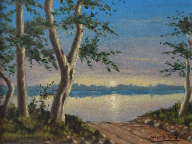 RIO MAGDALENA EN POZO YARIGUI 70 Oil Canvas Landscaping