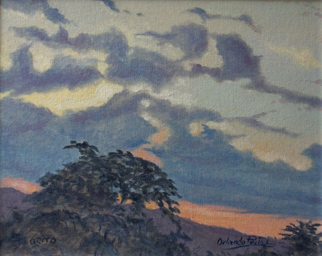 ATARDECER EN ORITO Oil Canvas Landscaping