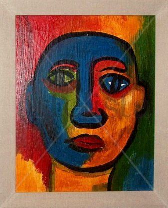 Colores, 1998 Acrylic Canvas Figure Painting