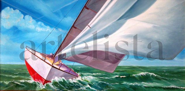 escena nautica Oil Panel Marine Painting