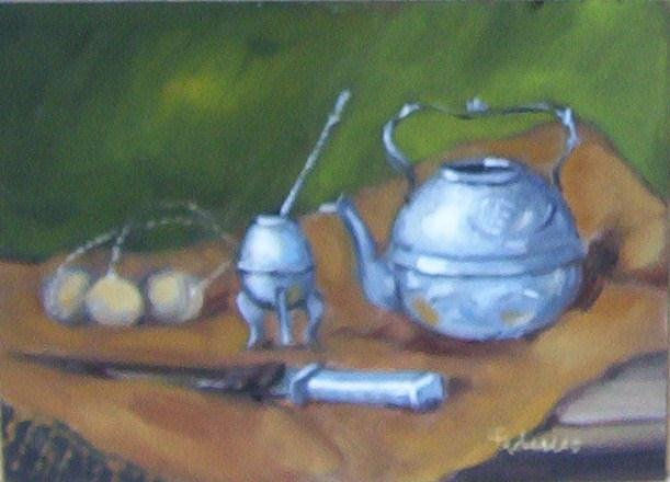 Motivo gaucho Oil Panel Still Life Paintings