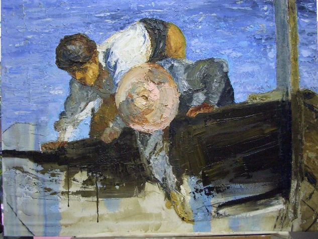 calafateando Oil Canvas Figure Painting