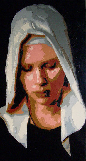 la joven de la perla Oil Canvas Figure Painting