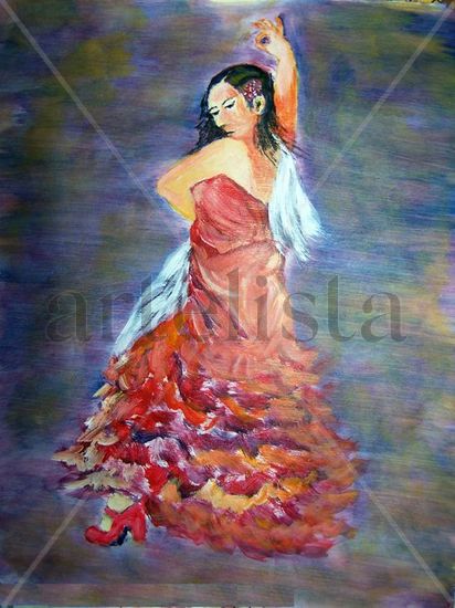 zambra Acrylic Canvas Figure Painting