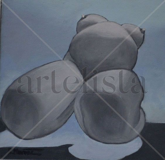 Rompiendo aguas Oil Panel Nude Paintings