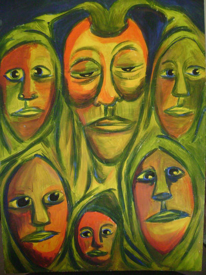 Retazos del cerebro Acrylic Others Figure Painting