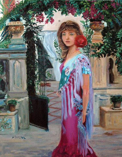 la flamenca Oil Canvas Landscaping