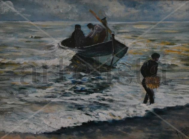 Descargando la pesca. Oil Panel Landscaping