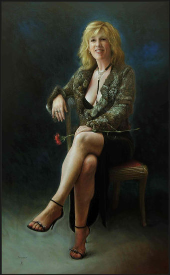 Annette Óleo Lienzo Retrato