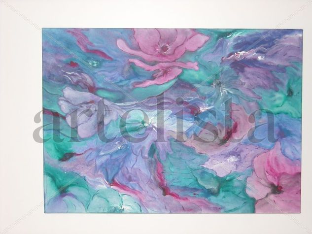 Primavera 0 Acrylic Canvas Floral Painting