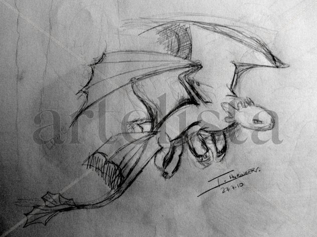 Boceto Furia Nocturna - Cómo entrenar a tu dragón