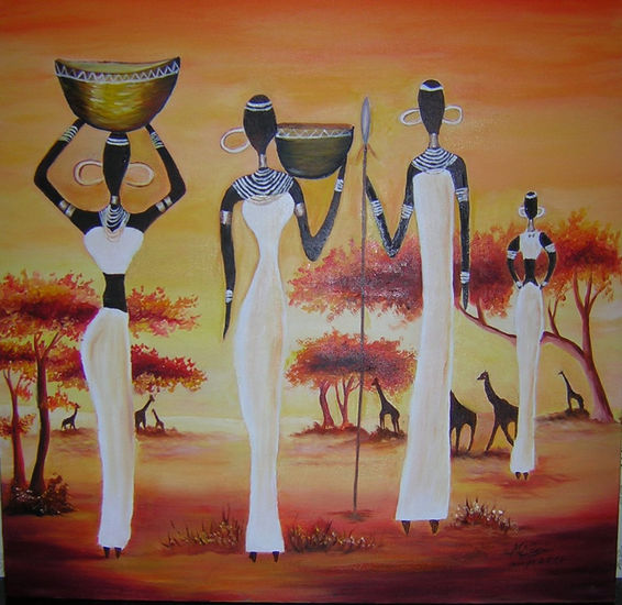 africanas Oil Canvas Landscaping