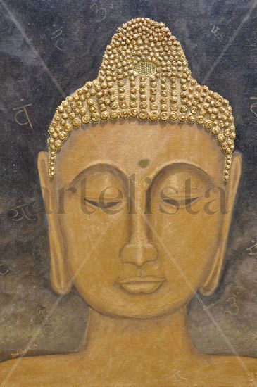 Buda Oil Canvas Portrait