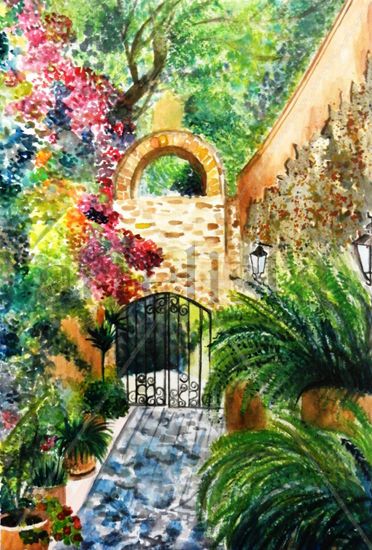 Patio en Querétaro Watercolour Paper Others