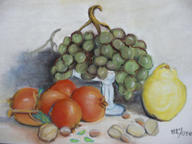 Bodegón Pastel Paper Still Life Paintings