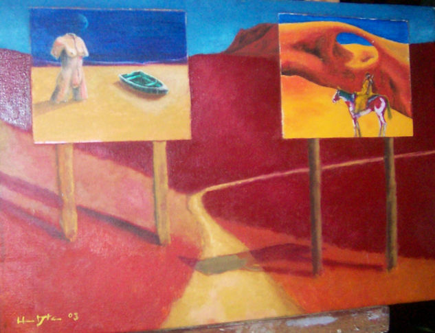 ROAD SIGNS Oil Canvas Others