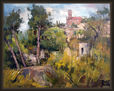 TIANA-MARESME-BARCELONA-PAISAJES-PUEBLOS-PINTURAS-PINTOR-ERNEST DESCALS