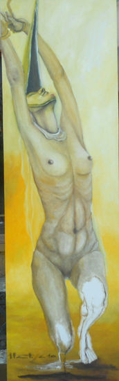 DIPTICO VERTICAL II Oil Canvas Nude Paintings