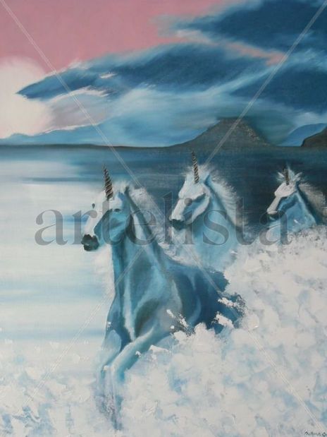 Unicornios In blue