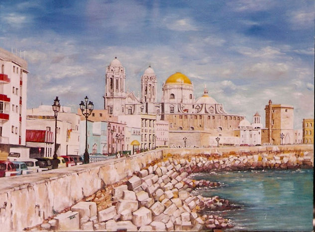 Catedral de Cadiz Óleo Lienzo Paisaje