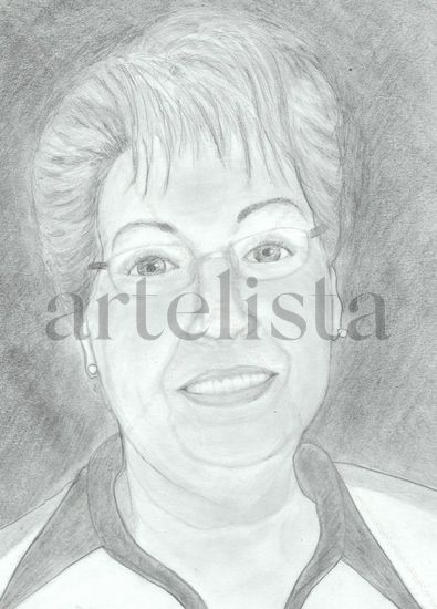 Retrato mujer madura Pencil