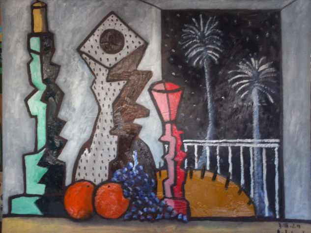 bodegon nocturno Oil Canvas Landscaping