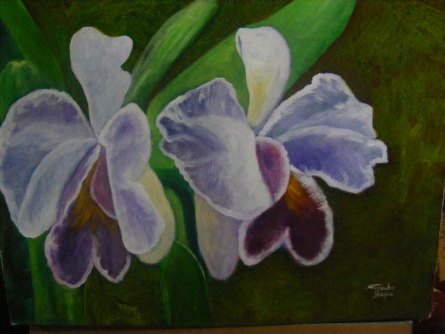 oqruideas Acrylic Canvas Floral Painting