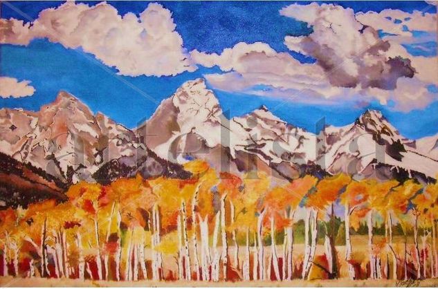 Primeras nevadas Oil Canvas Landscaping