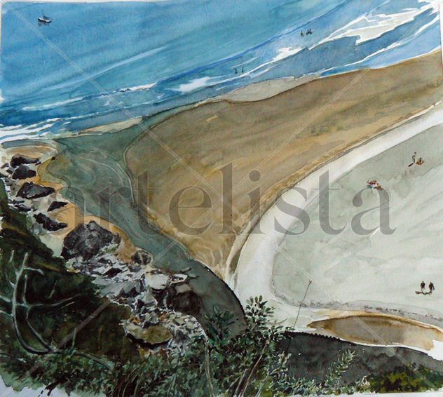 Asturias Bajada la playa de Barayo
